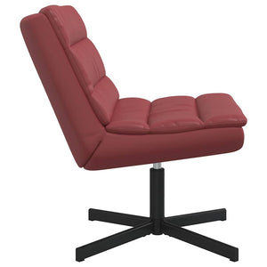 Drehstuhl Weinrot PU 63x75x76 cm