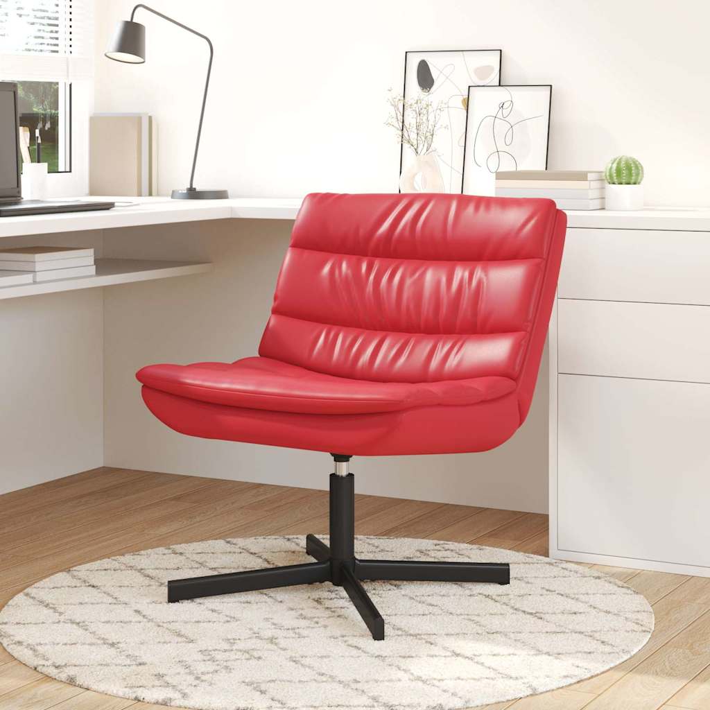 Drehstuhl Rot PU 63x75x76 cm