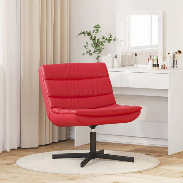 Drehstuhl Rot PU 63x75x76 cm