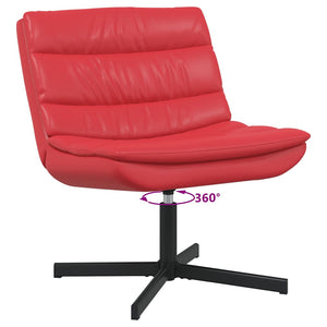 Drehstuhl Rot PU 63x75x76 cm
