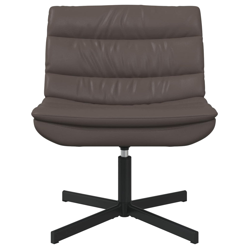 Brauner Drehstuhl Glänzendes PU