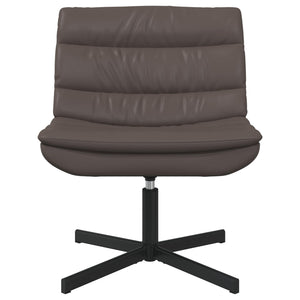 Brauner Drehstuhl Glänzendes PU