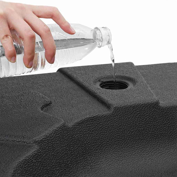 Freischwinger Sonnenschirm Basis Schwarz
