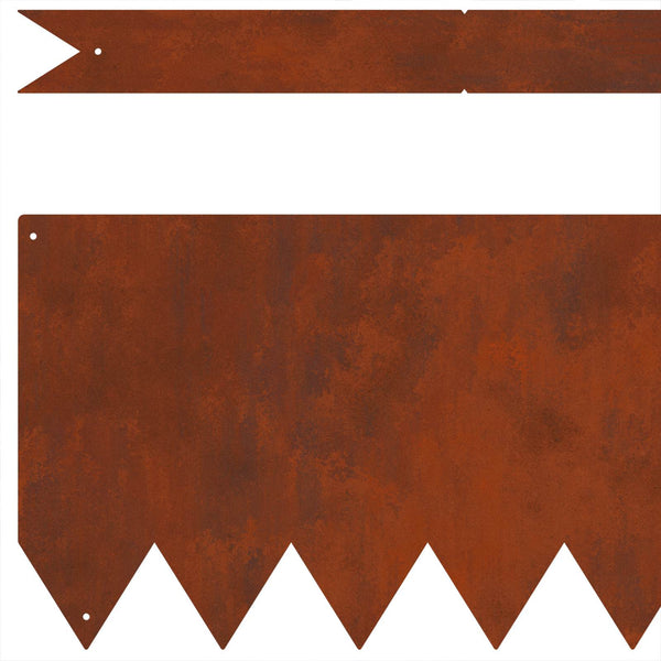 Raseneinfassung 50er Set, Braun, 100x20 cm