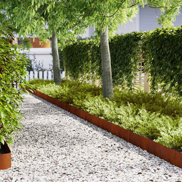 Raseneinfassung 50er Set, Braun, 100x20 cm