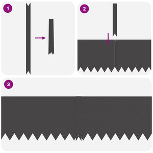 Rasenkante Schwarz 30er Set, 100x30 cm