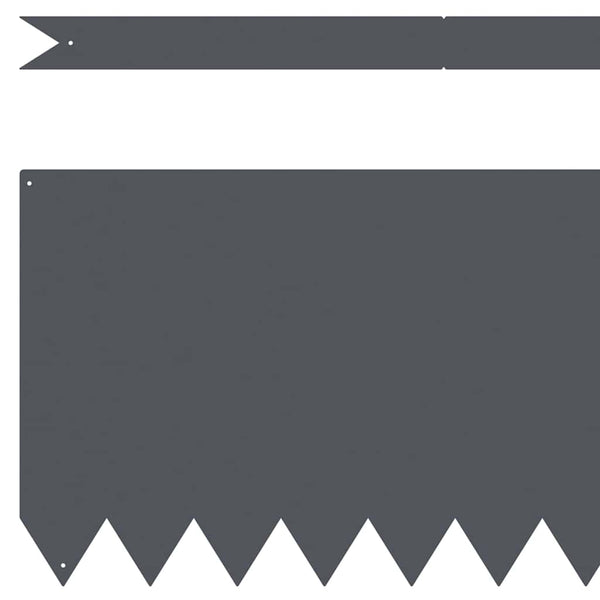 Anthrazit Rasenkante 50er Set 100x30 cm