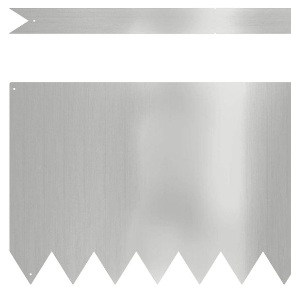Rasenkante Silber 50 Stk. 100x0,05x30cm