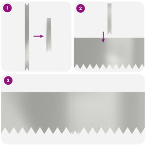 Rasenkante Silber 50 Stk. 100x0,05x30cm