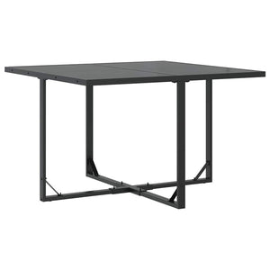 Garten Essgruppe 5-teilig Schwarz Stahl