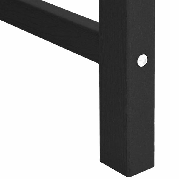 Gartenstuhl 6er Set Schwarz Polyethylen