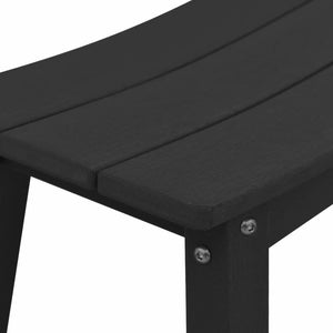 Garten Bar Set 3-teilig Schwarz HDPE