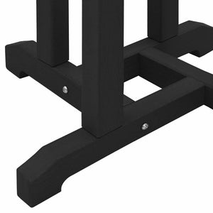 Garten Bar Set 3-teilig Schwarz HDPE