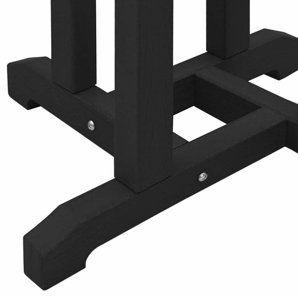 Garten Bar Set 3-teilig Schwarz HDPE