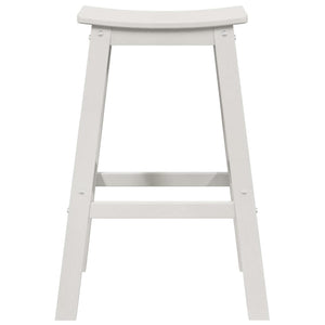 Garten Bar Set Weiß HDPE 4-teilig