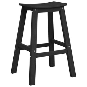 Garten Bar Set 4-teilig Schwarz HDPE