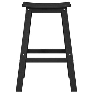 Garten Bar Set 4-teilig Schwarz HDPE