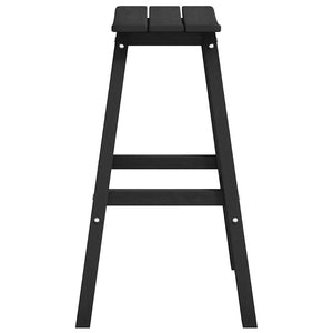 Garten Bar Set 4-teilig Schwarz HDPE