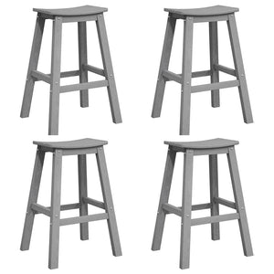 Garten Bar Set 4-teilig Hellgrau