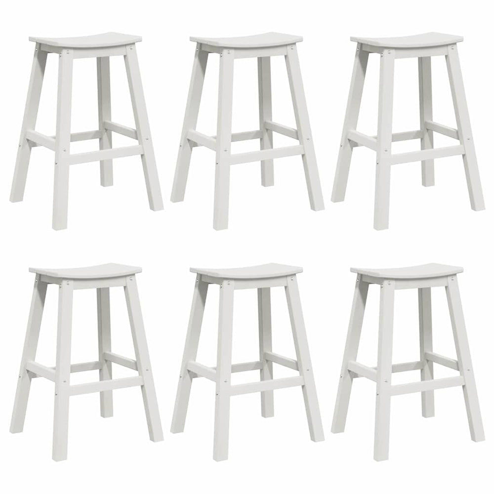 Garten Bar Set 6-teilig Weiß