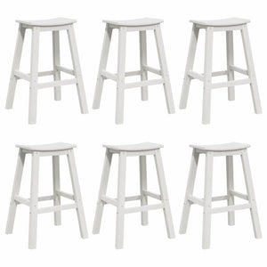 Garten Bar Set 6-teilig Weiß