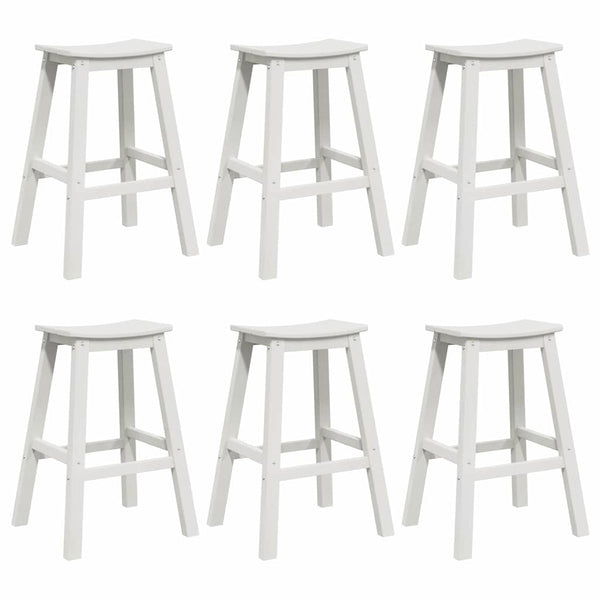 Garten Bar Set 6-teilig Weiß