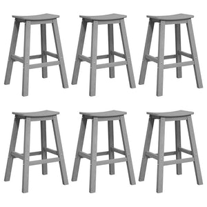 Garten Bar Set 6-teilig Hellgrau