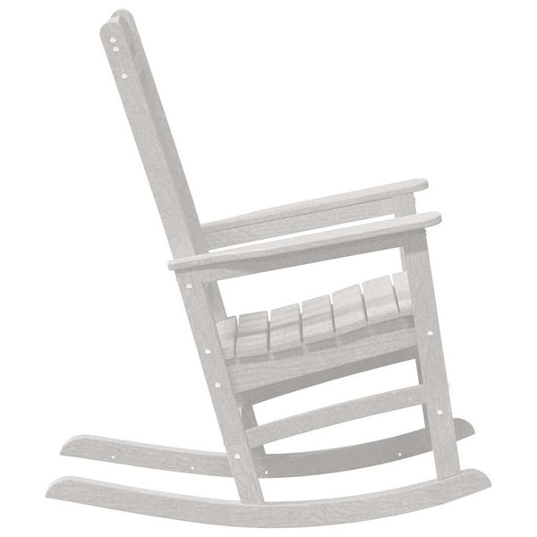 Schaukelstuhl 2er Set Weiß Polyethylen