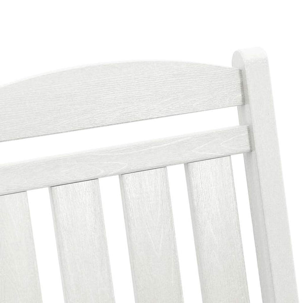 Schaukelstuhl 3er Set, Weiß Polyethylen