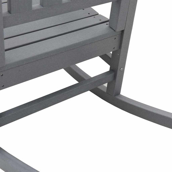 Hellgrauer Polyethylen Schaukelstuhl, 3er-Set