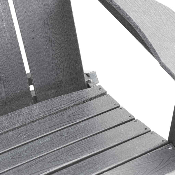 Gartenstuhl 2er Set Hellgrau Polyethylen