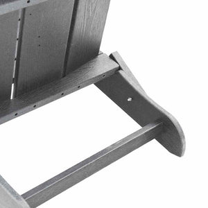 Gartenstuhl 3er Set Hellgrau Polyethylen