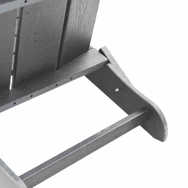 Gartenstuhl 3er Set Hellgrau Polyethylen
