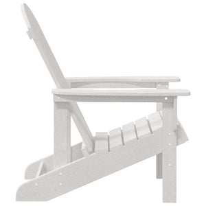 Gartenstuhl 2er Set Weiß Polyethylen