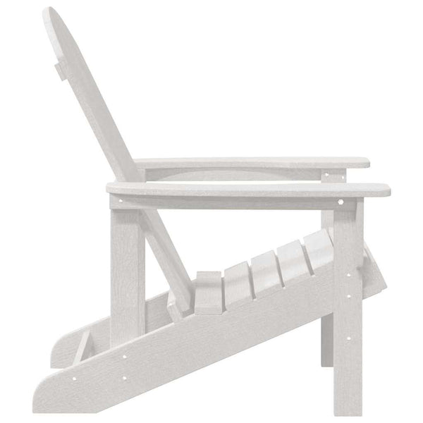 Gartenstuhl 2er Set Weiß Polyethylen