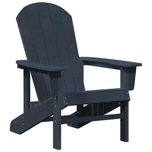 Gartenstuhl 2er Set Marineblau Polyethylen