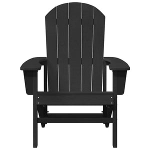 Gartenstuhl 2er Set Schwarz Polyethylen