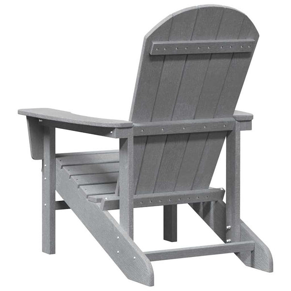 Gartenstuhl 2er Set Hellgrau Polyethylen