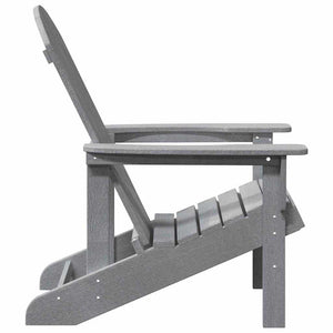 Gartenstuhl 2er Set Hellgrau Polyethylen