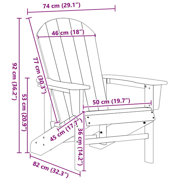 Gartenstuhl 2er Set Hellgrau Polyethylen