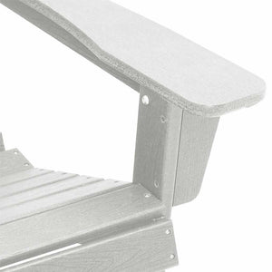 Gartenstuhl 3er Set Weiß Polyethylen