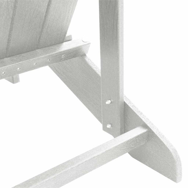 Gartenstuhl 3er Set Weiß Polyethylen