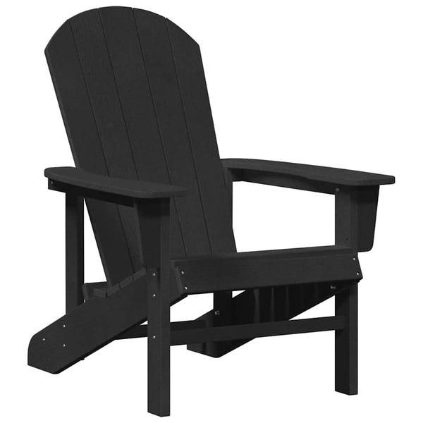 Gartenstuhl 3er Set Schwarz Polyethylen