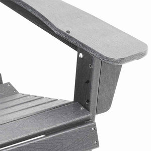Gartenstuhl 3er Set Hellgrau Polyethylen