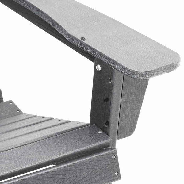 Gartenstuhl 3er Set Hellgrau Polyethylen