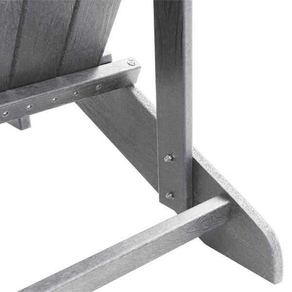 Gartenstuhl 3er Set Hellgrau Polyethylen