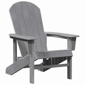 Gartenstuhl 3er Set Hellgrau Polyethylen