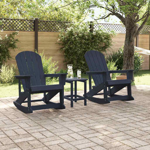 Marineblaue Adirondack Schaukelstühle, 2er-Set