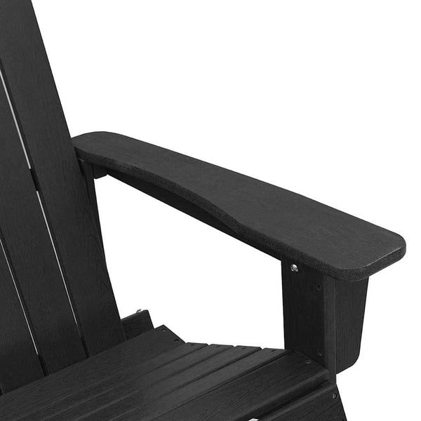 Adirondack Schaukelstühle 2er Set Schwarz