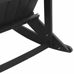 Adirondack Schaukelstühle 2er Set Schwarz